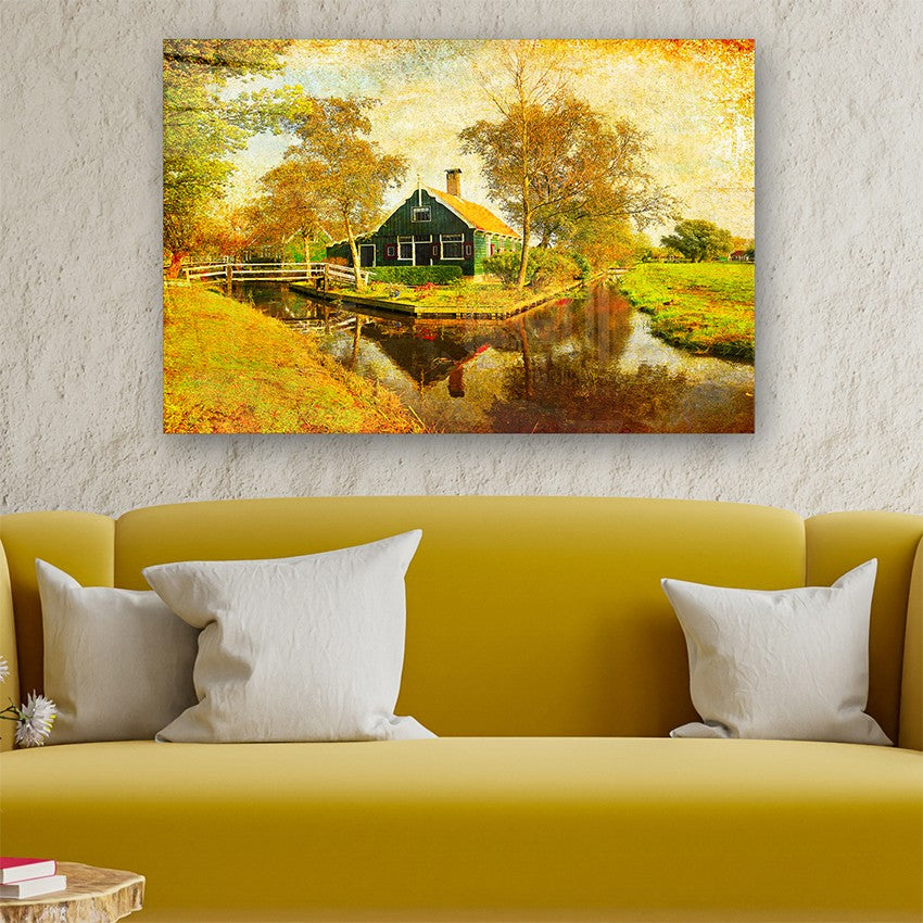 Quadro Decorativo em Vidro Temperado Multicolor 40x60cm - Arte Moderna para Parede