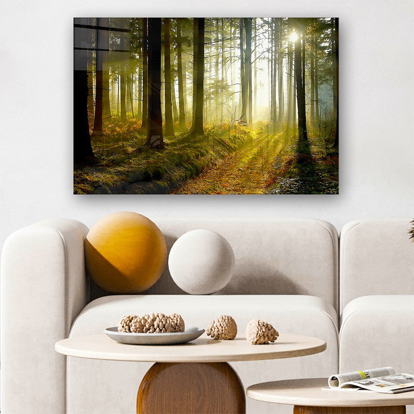 Quadro Decorativo em Vidro Temperado Multicolor 50x70cm - Arte Moderna para Parede