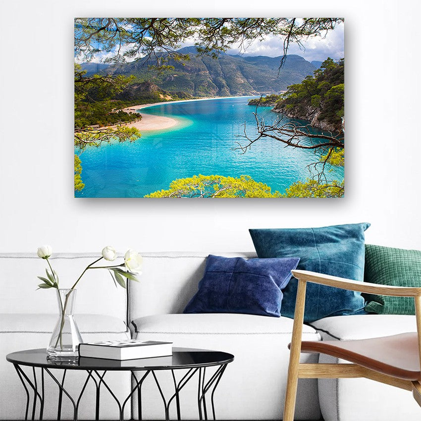 Quadro Decorativo em Vidro Temperado Multicolor 50x70cm - Arte Moderna para Parede