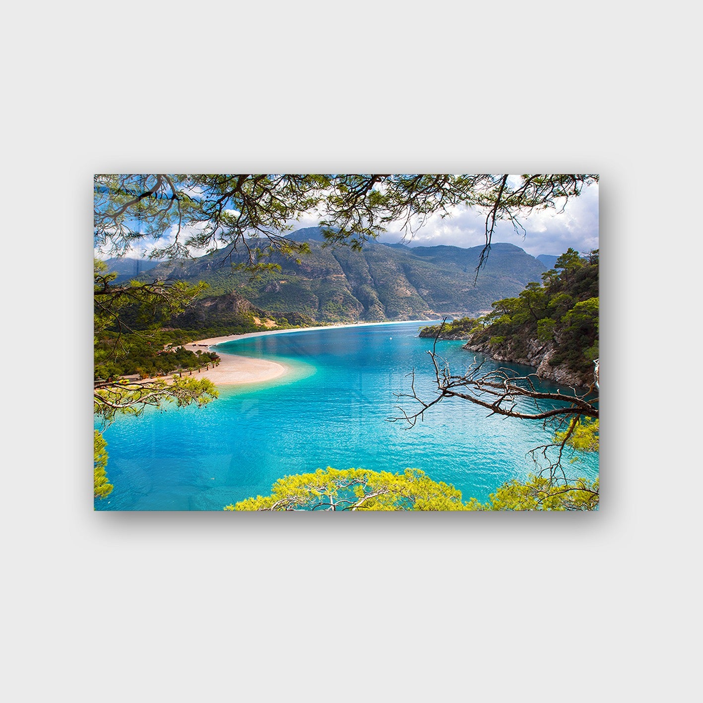 Quadro Decorativo em Vidro Temperado Multicolor 50x70cm - Arte Moderna para Parede