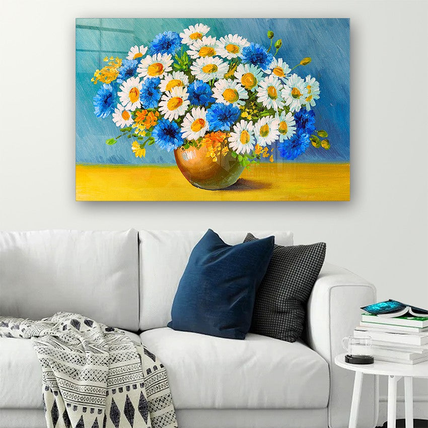 Quadro Decorativo em Vidro Temperado Multicolor 70x100cm - Arte Moderna para Parede