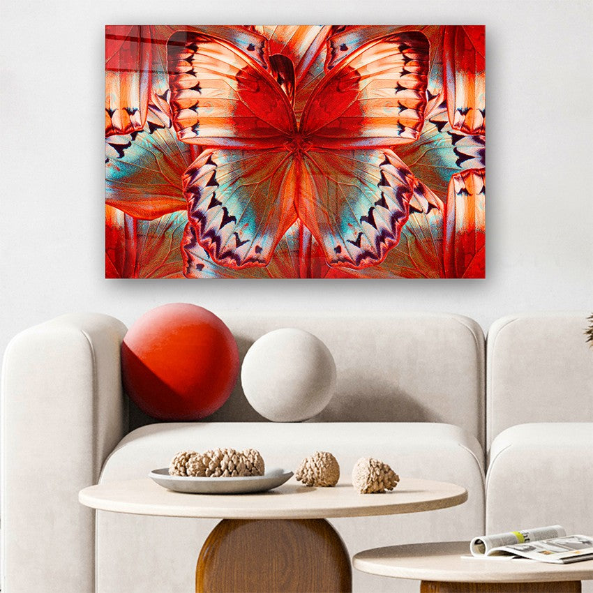 Quadro Decorativo em Vidro Temperado Multicolor 70x100cm - Arte Moderna para Parede