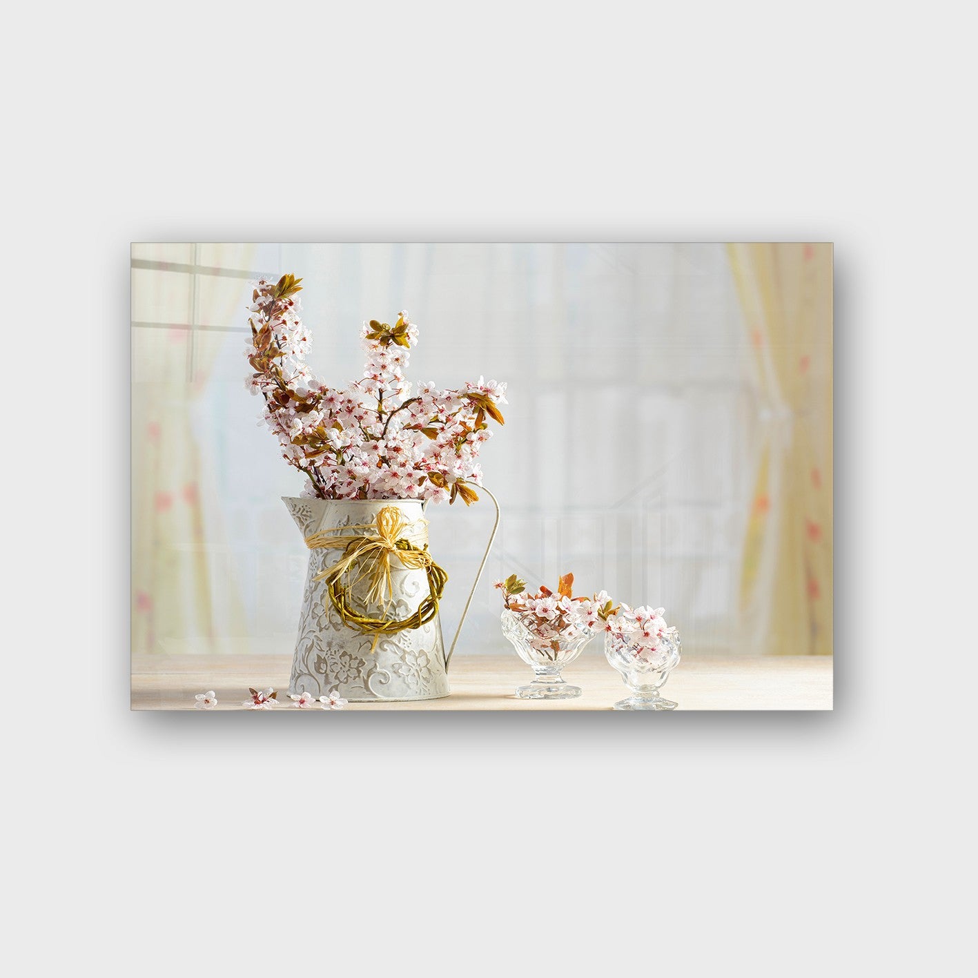 Quadro Decorativo em Vidro Temperado Multicolor 70x100cm - Arte Moderna para Parede