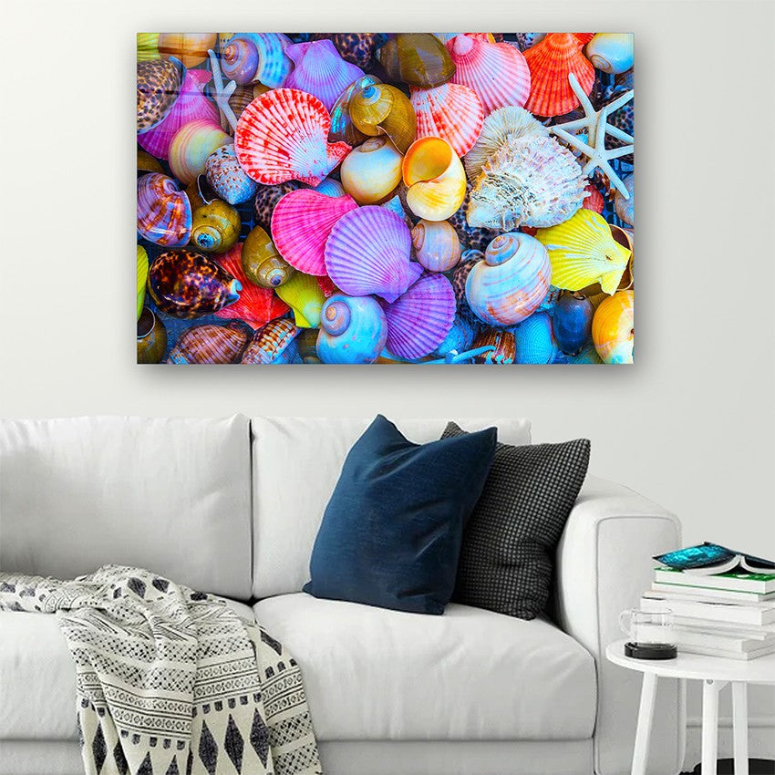 Quadro Decorativo em Vidro Temperado Multicolor 70x100cm - Arte Moderna para Parede