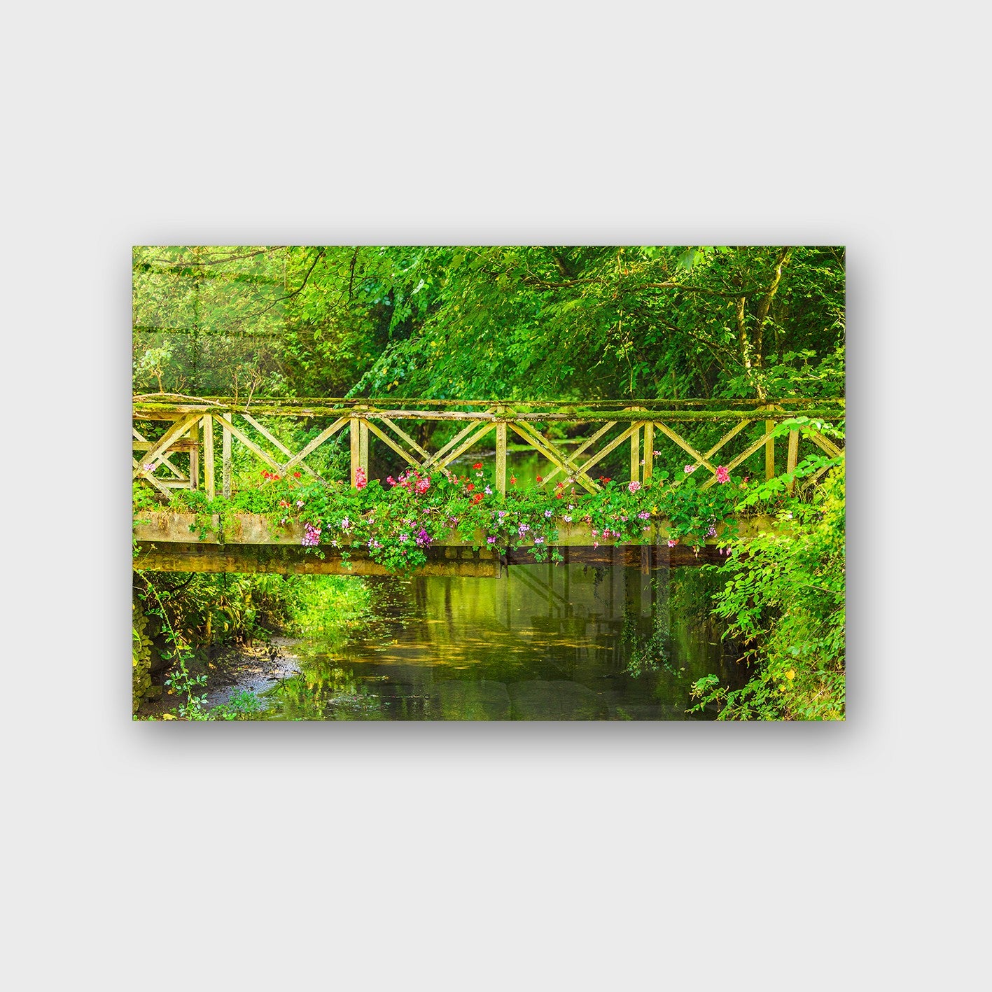 Quadro Decorativo em Vidro Temperado Multicolor 40x60cm - Arte Moderna para Parede