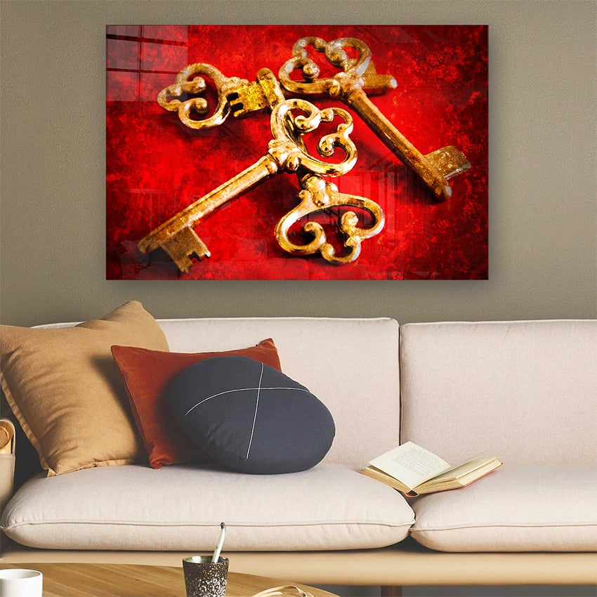 Quadro Decorativo em Vidro Temperado Multicolor 50x70cm - Arte Moderna para Parede