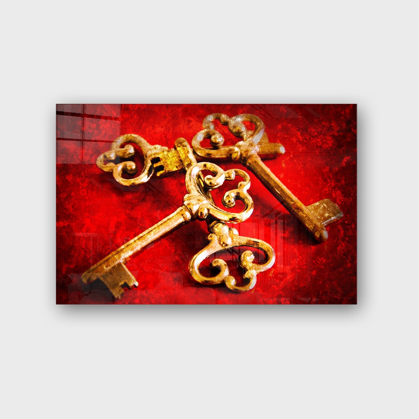 Quadro Decorativo em Vidro Temperado Multicolor 50x70cm - Arte Moderna para Parede