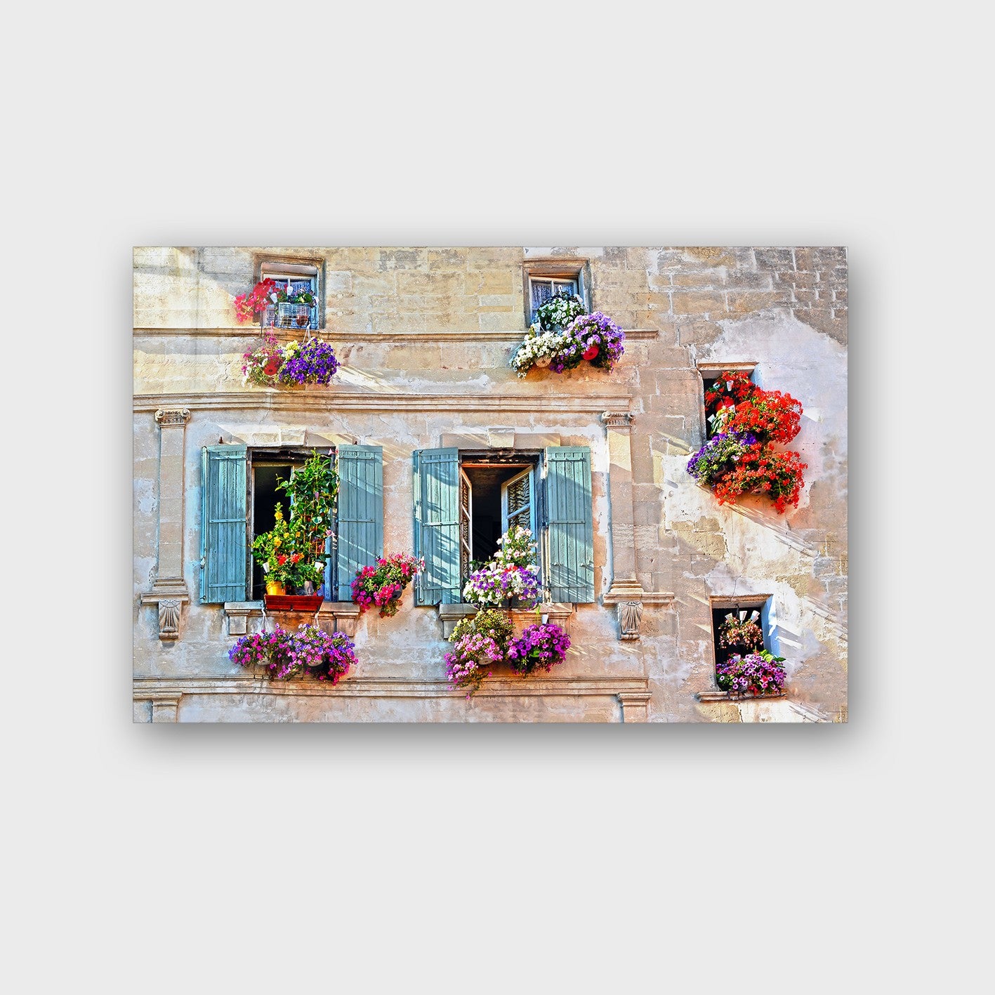 Quadro Decorativo em Vidro Temperado Multicolor 70x100cm - Arte Moderna para Parede