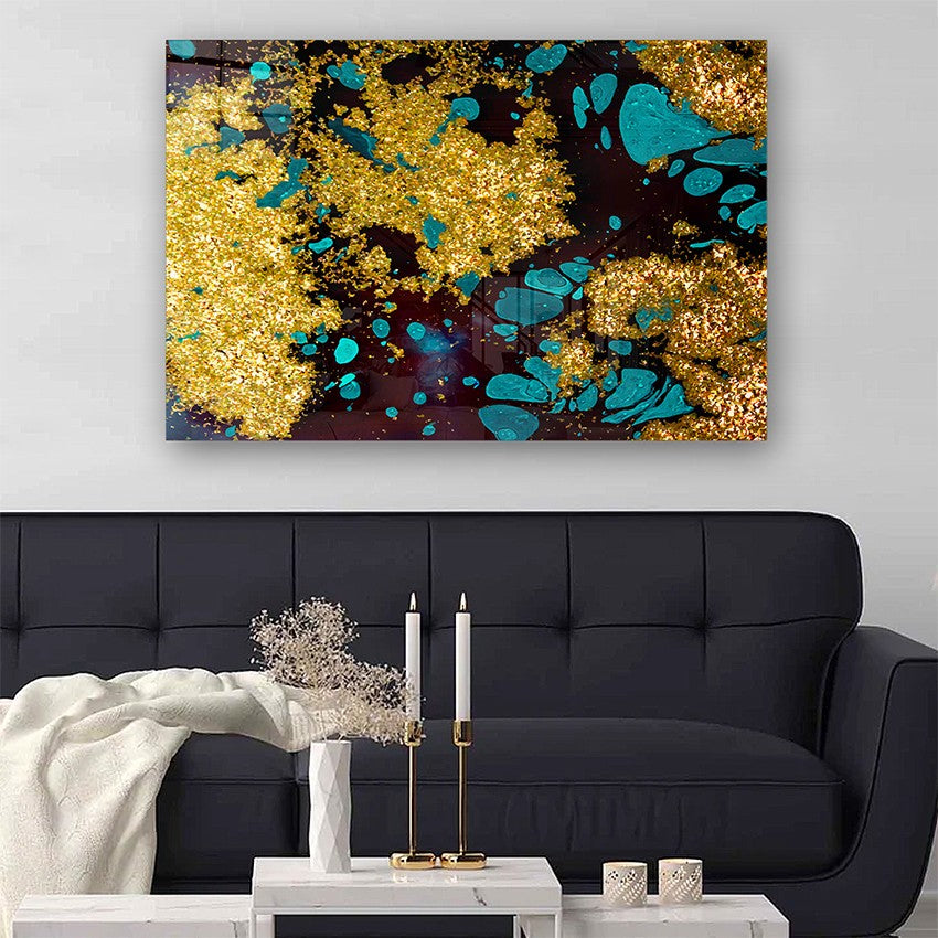 Quadro Decorativo em Vidro Temperado Multicolor 70x100cm - Arte Moderna para Parede