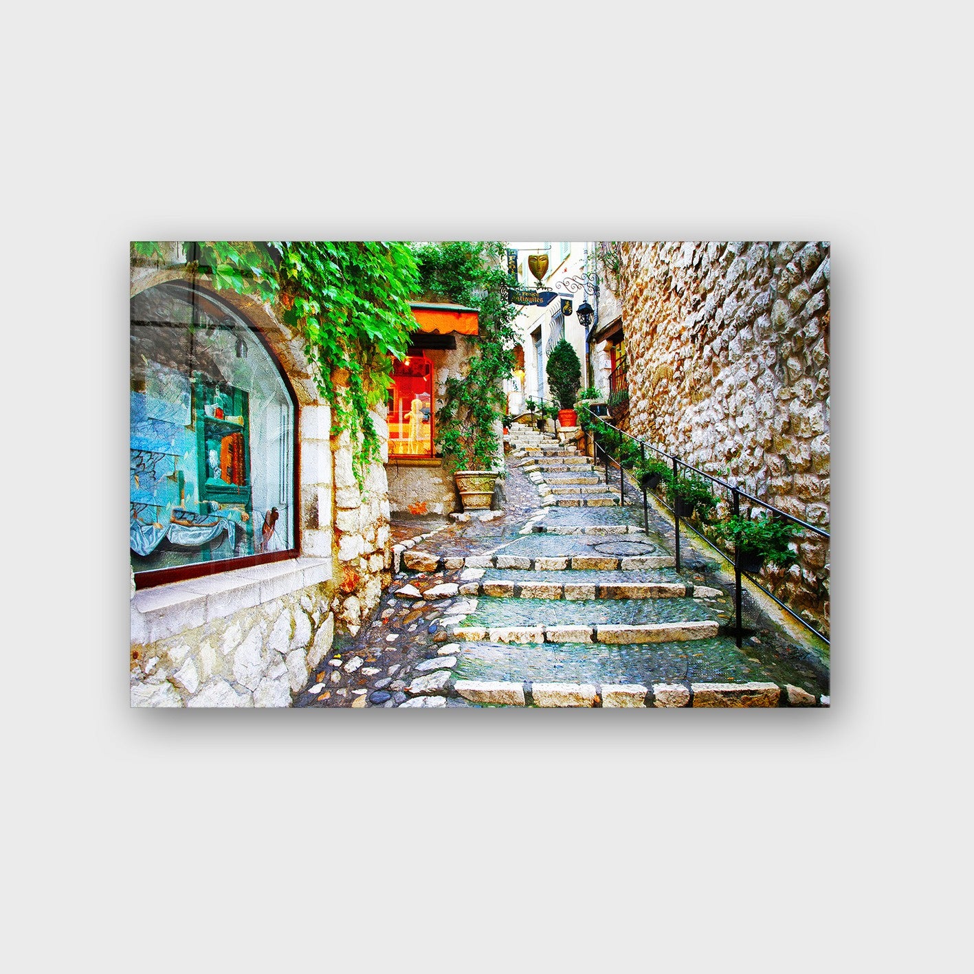 Quadro Decorativo em Vidro Temperado Multicolor 40x60cm - Arte Moderna para Parede