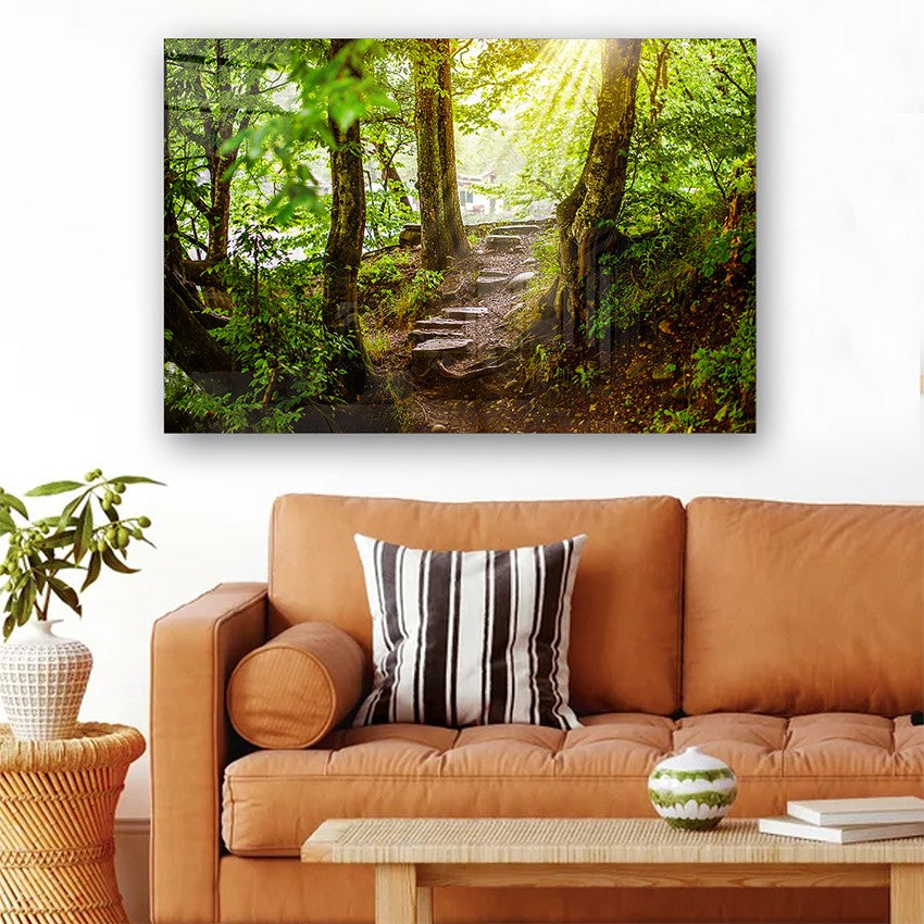 Quadro Decorativo em Vidro Temperado Multicolor 70x100cm - Arte Moderna para Parede