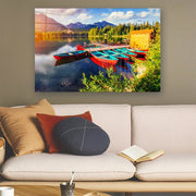 Quadro Decorativo em Vidro Temperado Multicolor 70x100cm - Arte Moderna para Parede