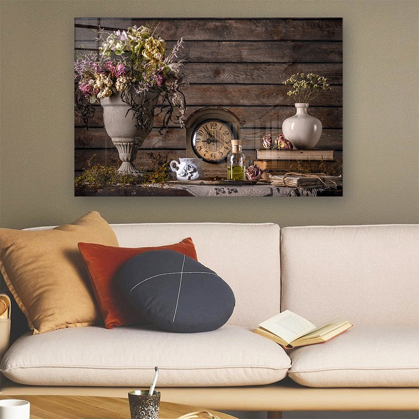 Quadro Decorativo em Vidro Temperado Multicolor 50x70cm - Arte Moderna para Parede
