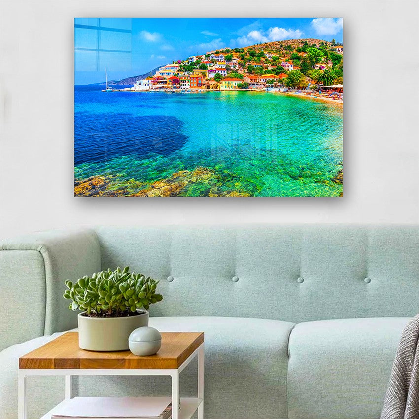 Quadro Decorativo em Vidro Temperado Multicolor 70x100cm - Arte Moderna para Parede