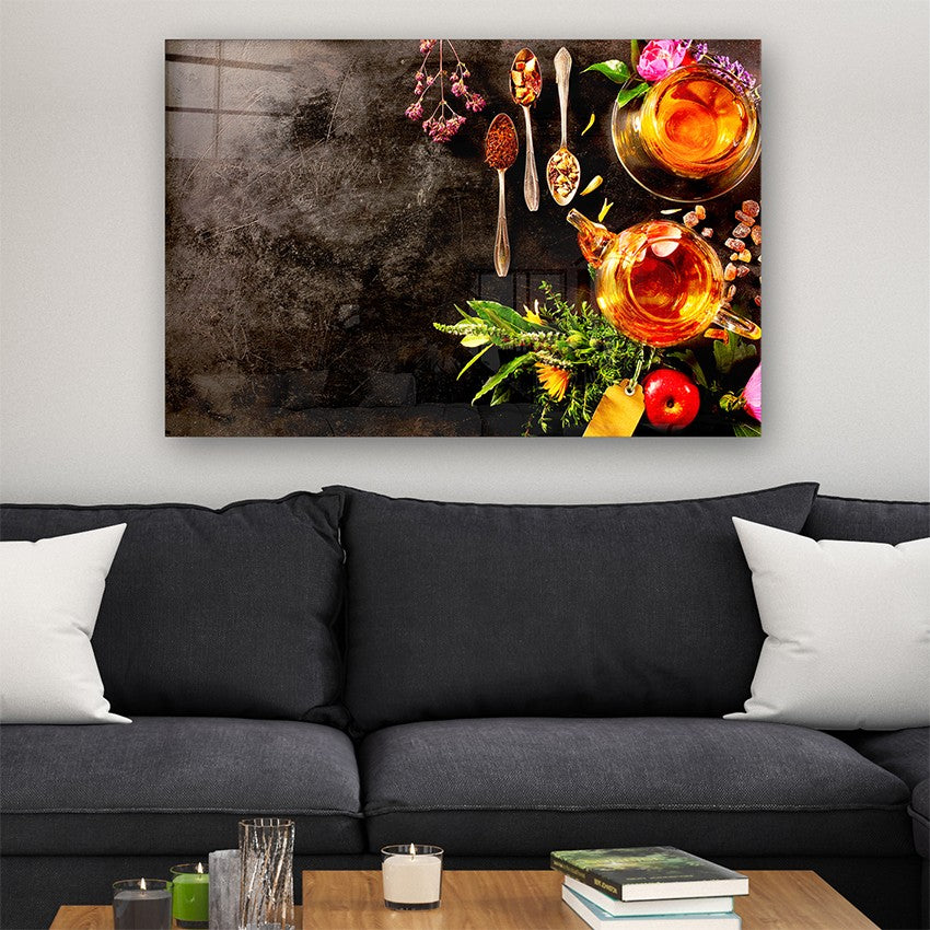Quadro Decorativo em Vidro Temperado Multicolor 70x100cm - Arte Moderna para Parede