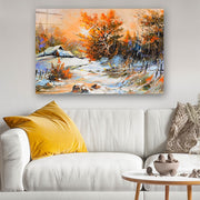 Quadro Decorativo em Vidro Temperado Multicolor 70x100cm - Arte Moderna para Parede