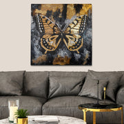 Pintura a Óleo Decorativa Pintada à Mão - Tela 100% Canvas com Moldura de Madeira 50x50cm