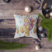 Almofada – 43 x 43 cm – Multicolorido – Algodão/Poliéster