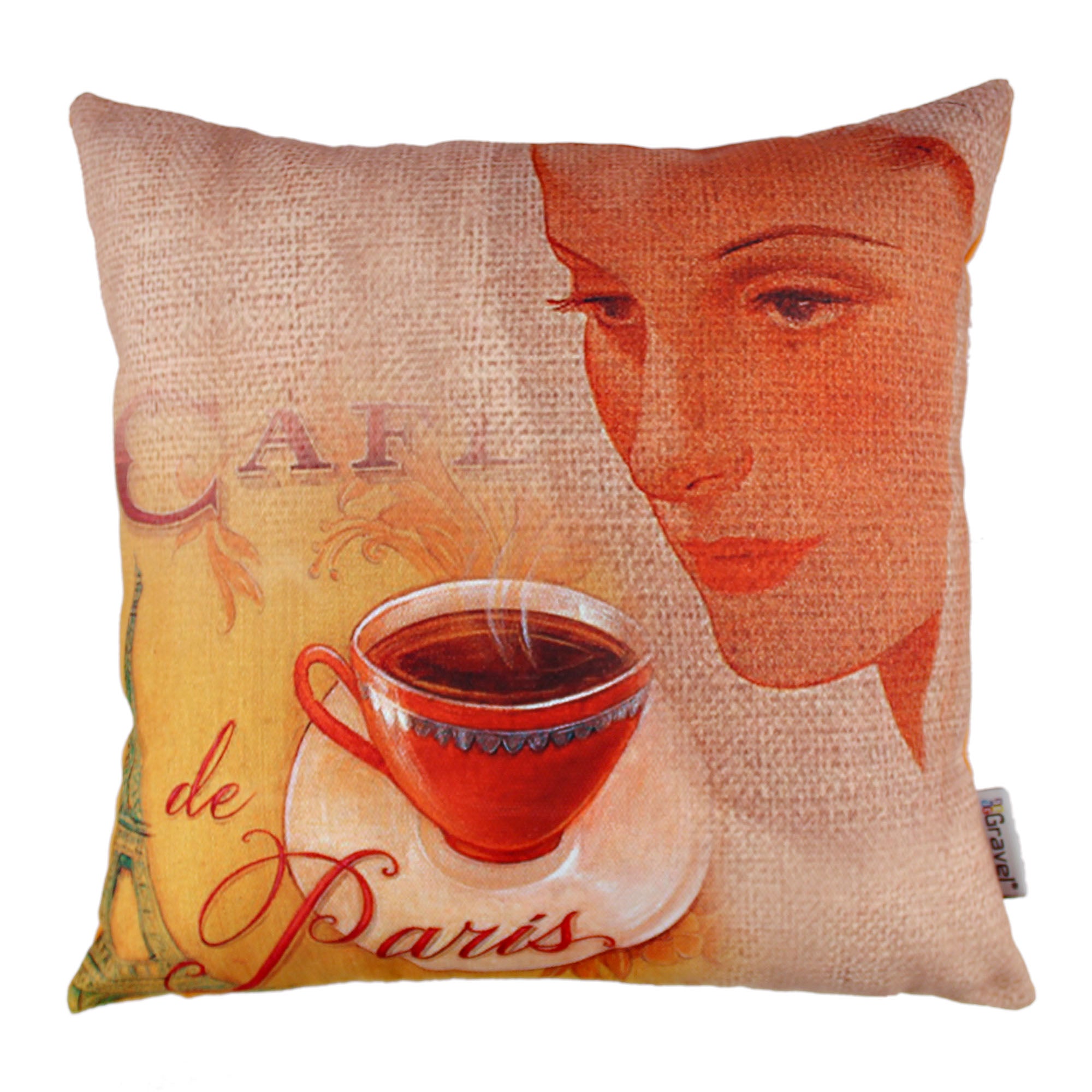 Almofada – 43 x 43 cm – Multicolorido – Algodão e Poliester
