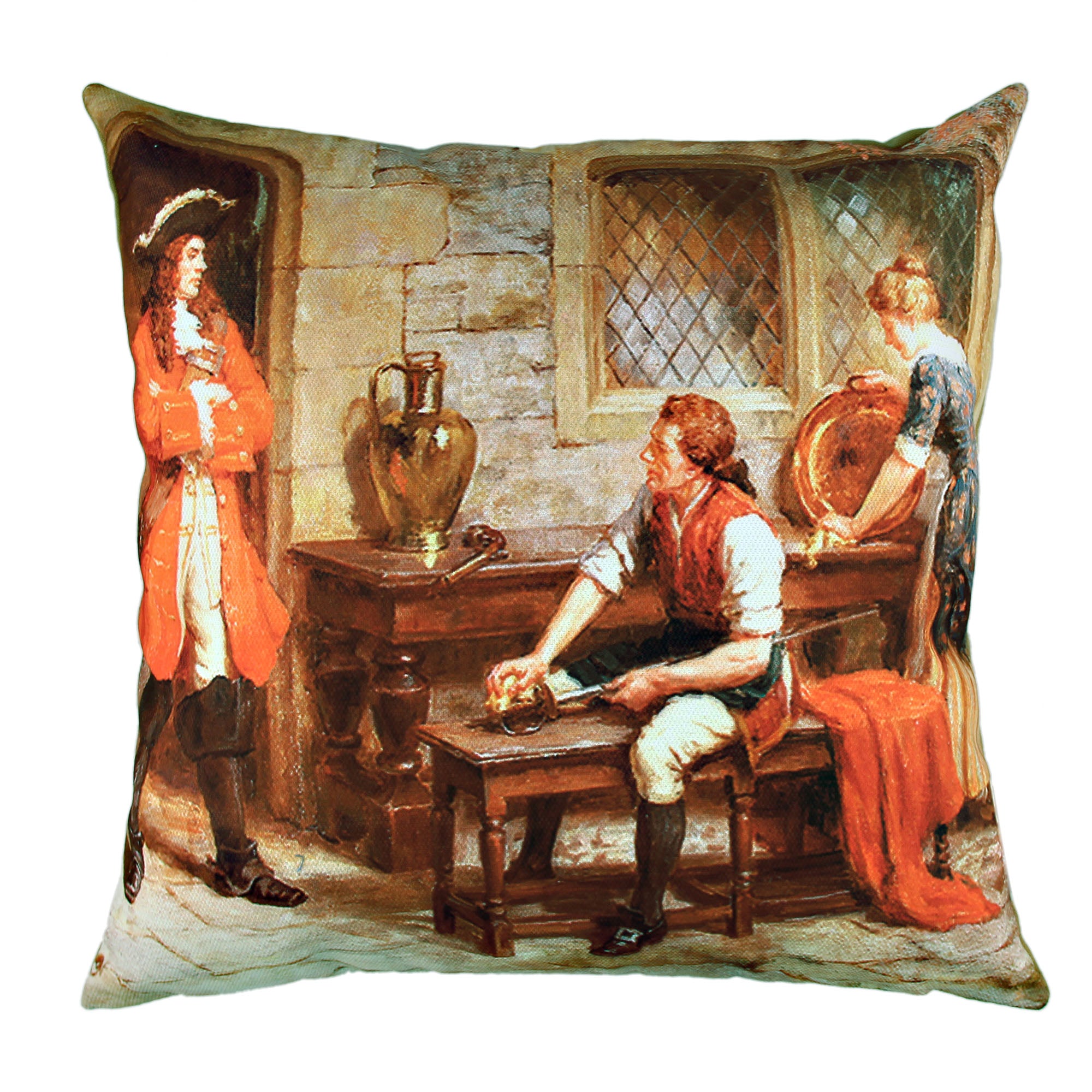 Almofada – 43 x 43 cm – Multicolorido – Algodão e Poliéster