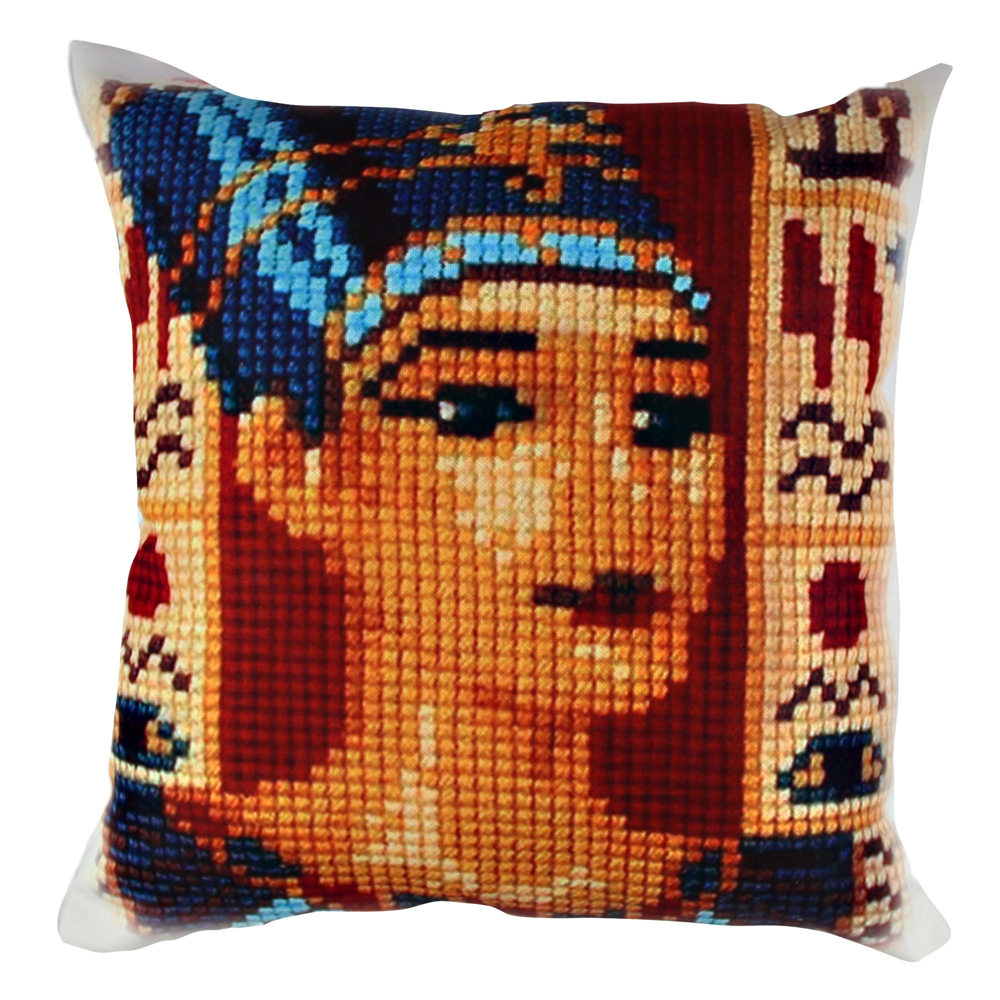 Almofada – 43 x 43 cm – Multicolorido – Algodão e Poliéster