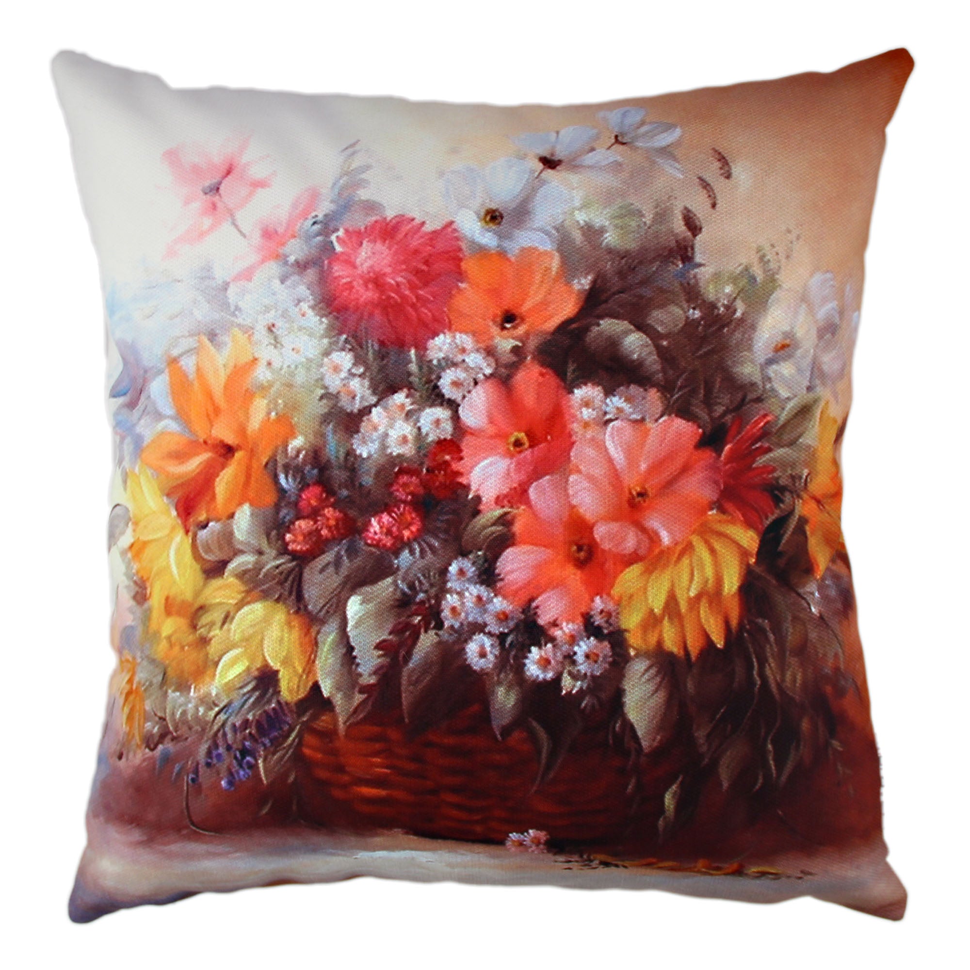 Almofada – 43 x 43 cm – Multicolorido – Algodão e Poliéster