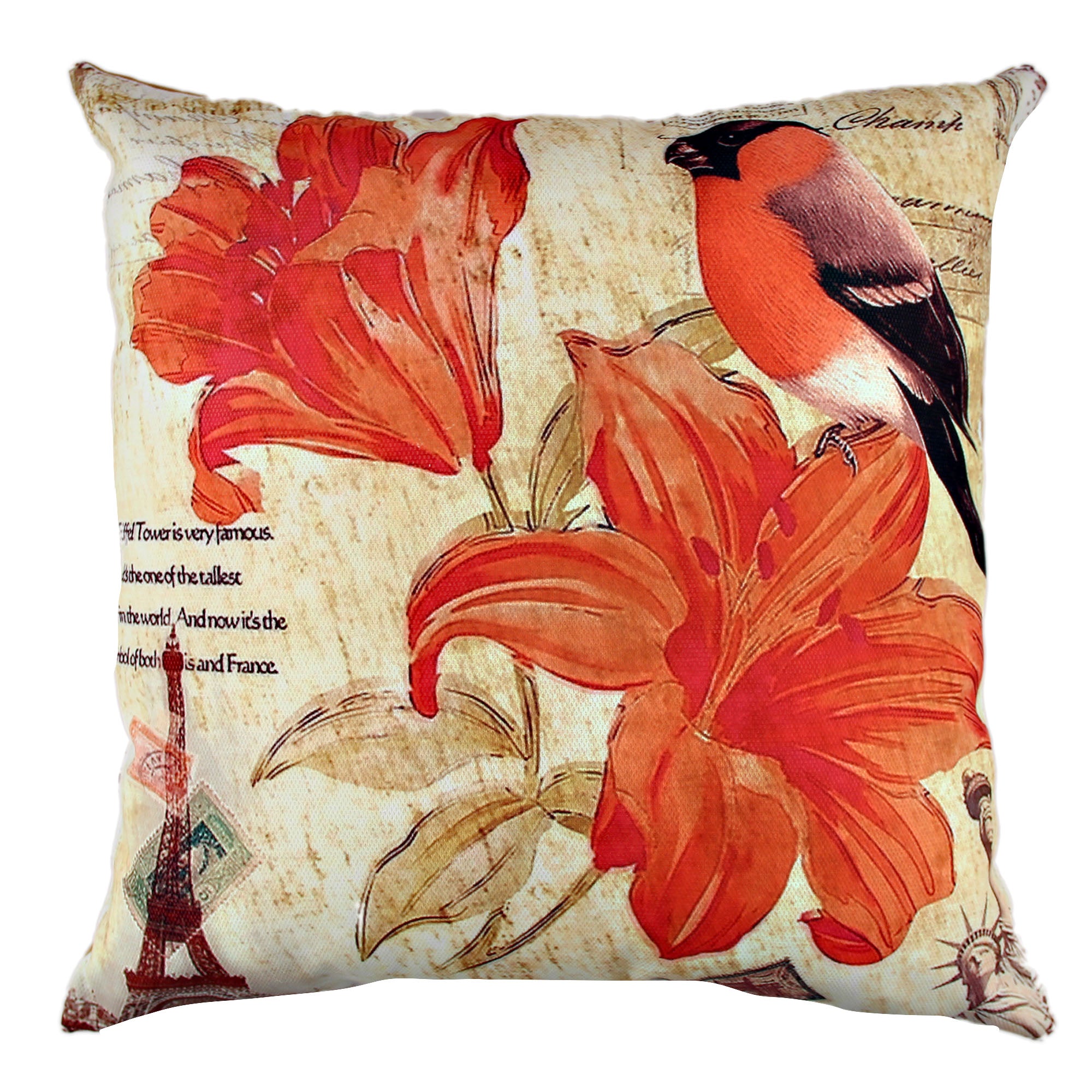 Almofada – 43 x 43 cm – Multicolorido – Algodão e Poliéster
