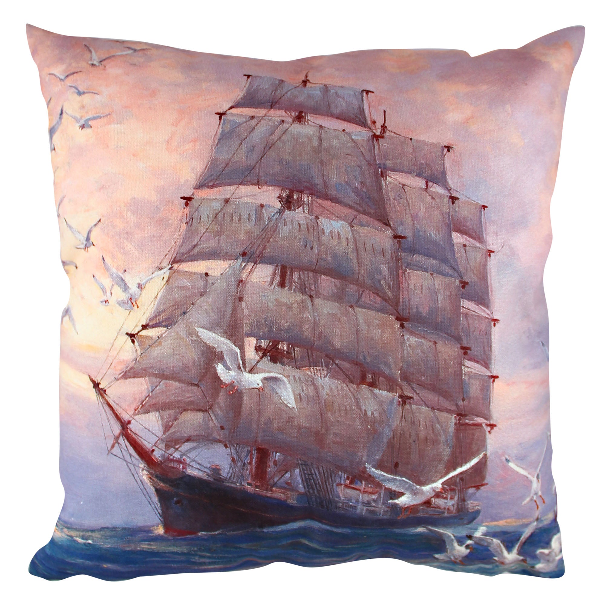 Almofada – 43 x 43 cm – multicolorido – algodão/poliéster
