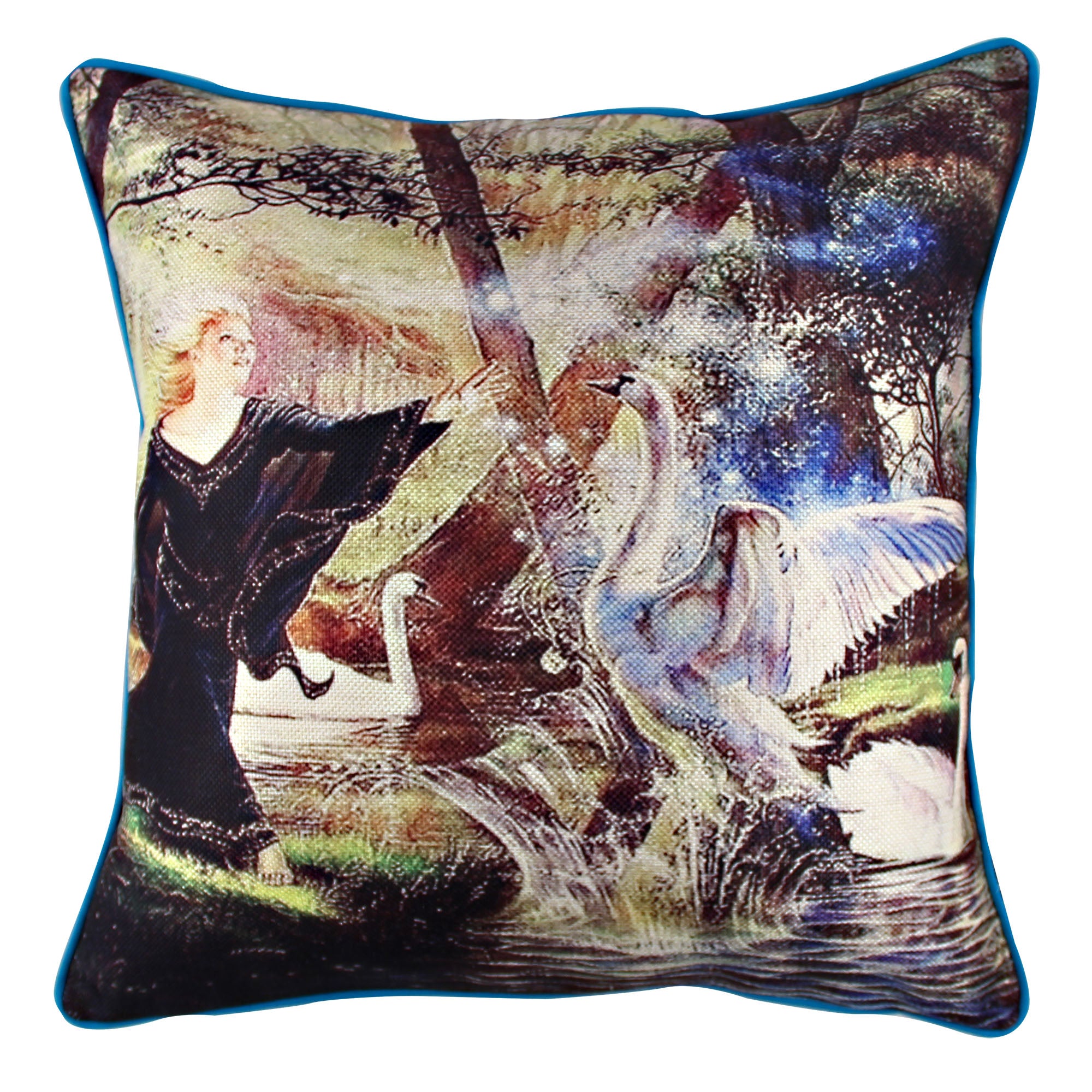 Almofada – 43 x 43 cm – Multicolorido – Algodão e Poliéster