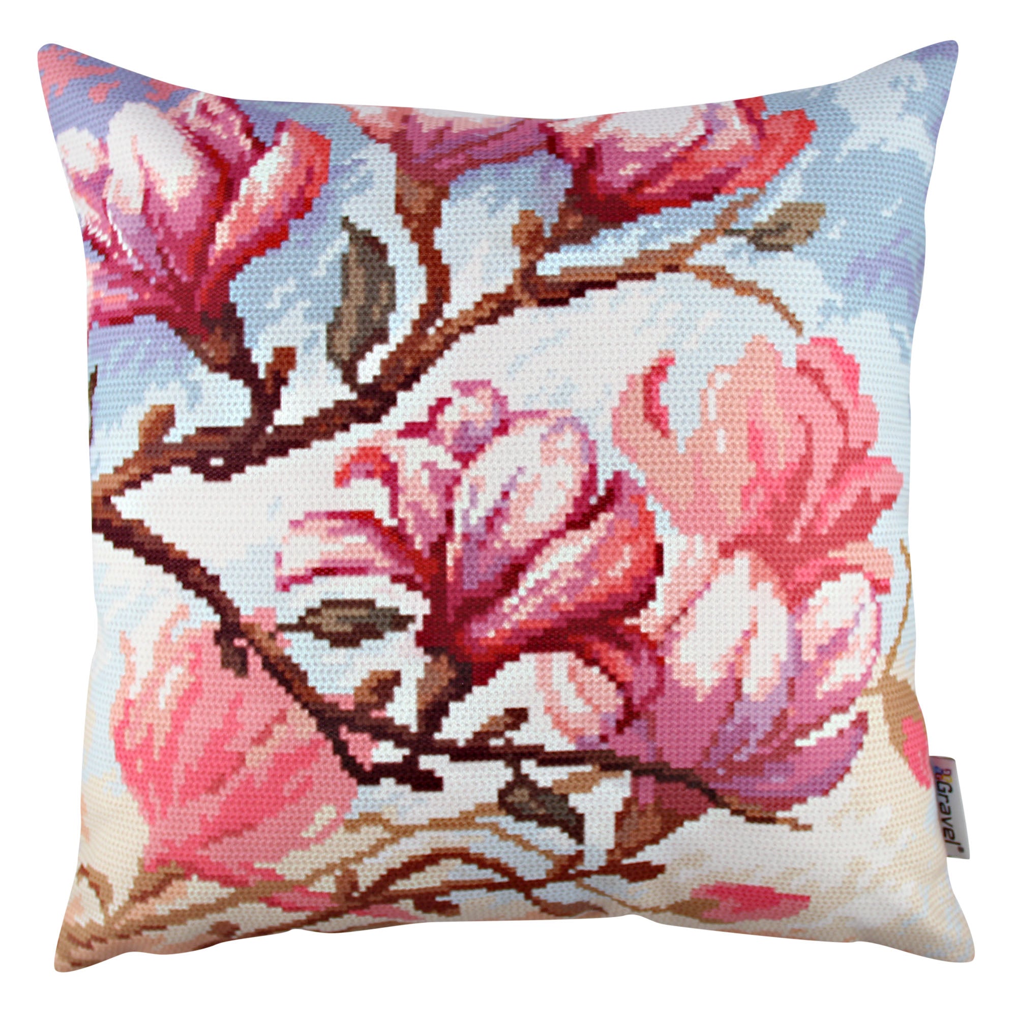 Almofada – 43 x 43 cm – Multicolorido – Algodão e Poliéster