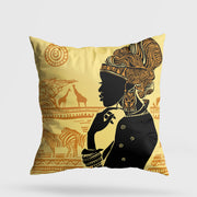 Almofada – 43 x 43 cm – Multicolorido – Algodão e Poliéster