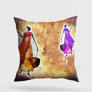 Almofada – 43 x 43 cm – Multicolorido – Algodão e Poliéster