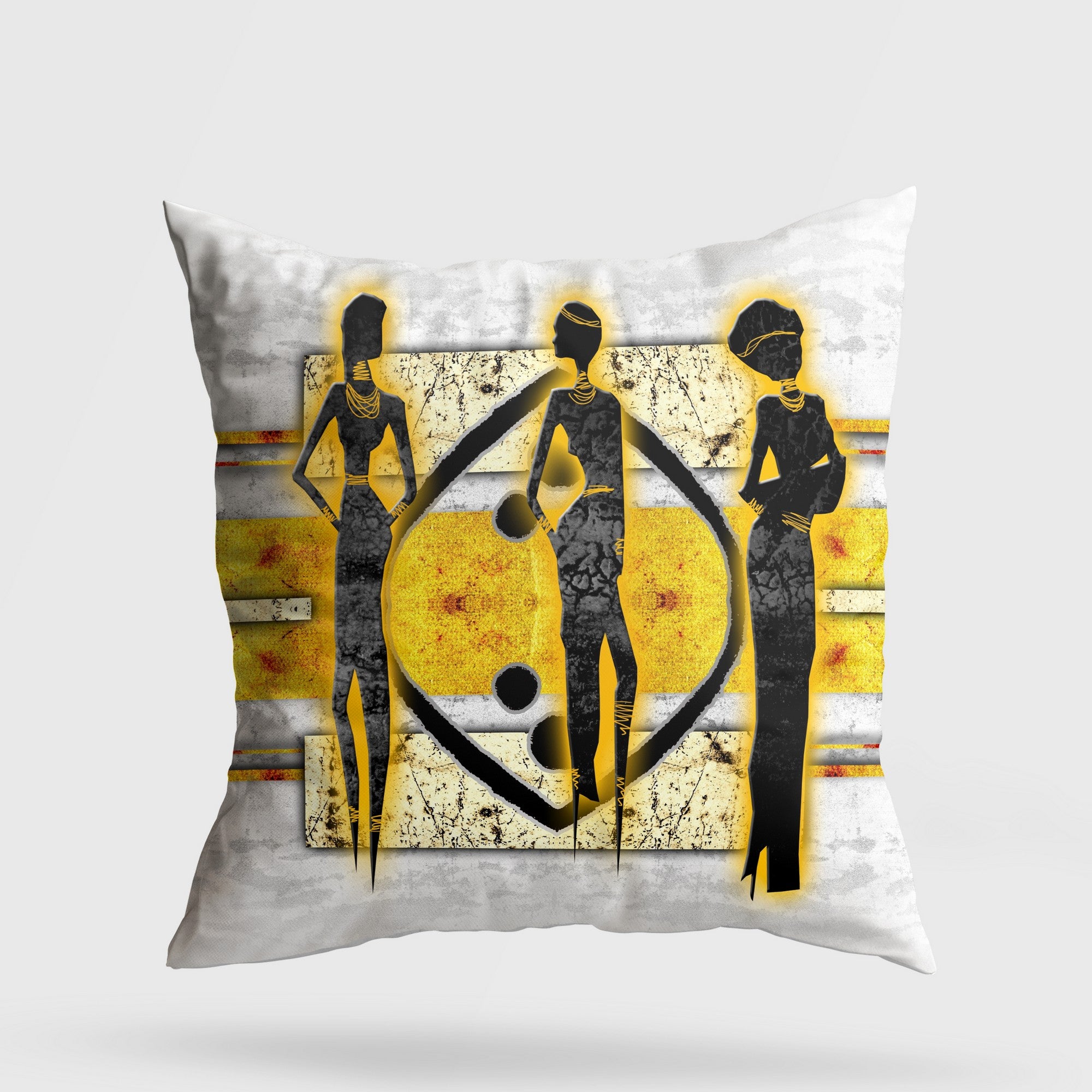 Almofada – 43 x 43 cm – Multicolorido – Algodão e Poliéster
