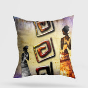 Almofada – 43 x 43 cm – Multicolorido – Algodão e Poliéster