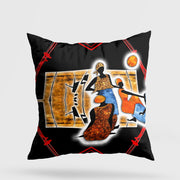 Almofada – 43 x 43 cm – Multicolorido – Algodão e Poliéster