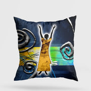 Almofada – 43 x 43 cm – Multicolorido – Algodão e Poliéster