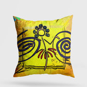 Almofada – 43 x 43 cm – Multicolorido – Algodão e Poliéster