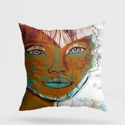 Almofada – 43 x 43 cm – Multicolorido – 50% Algodão / 50% Poliéster