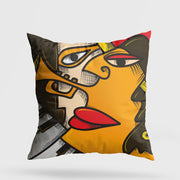 Almofada – 43 x 43 cm – Multicolorido – 50% Algodão/50% Poliéster