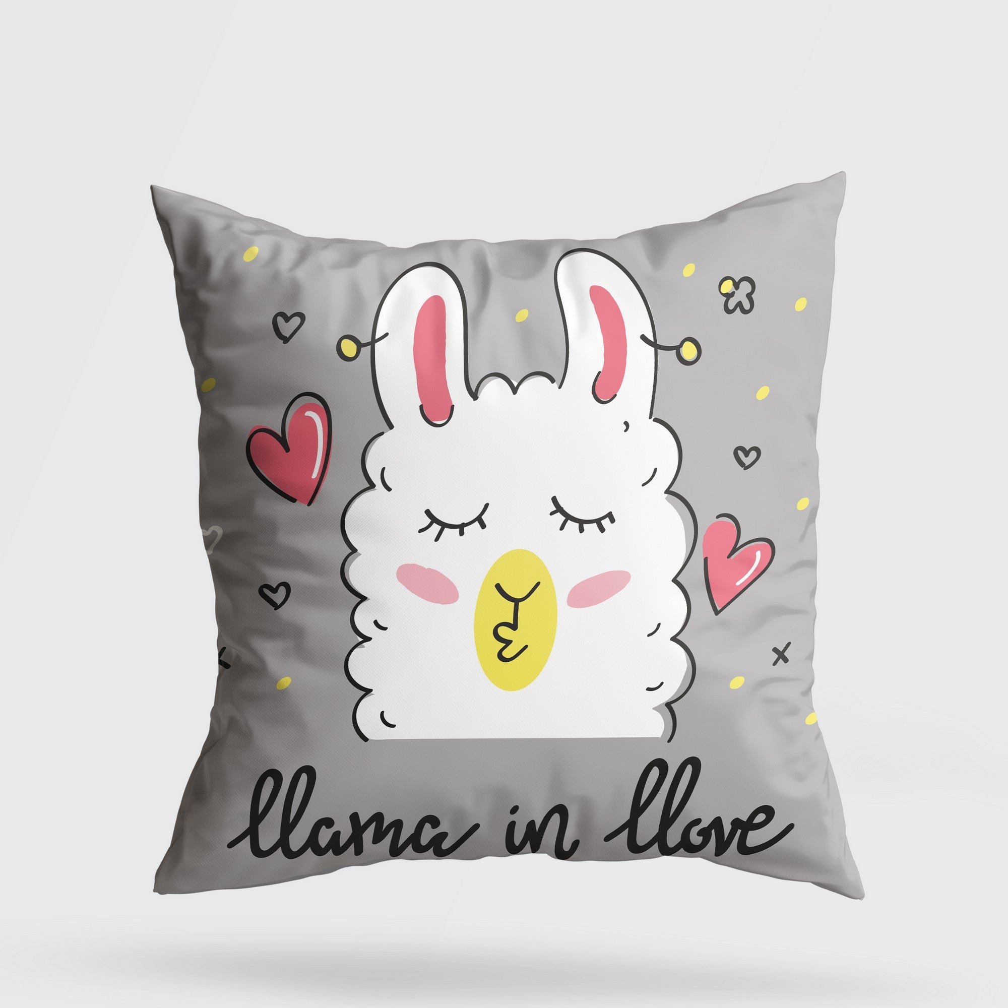 Almofada – 43 x 43 cm – Multicolorido – Algodão e Poliéster