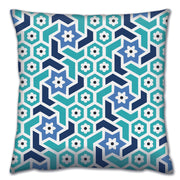 Almofada – 43 x 43 cm – Multicolorido – Algodão e Poliéster