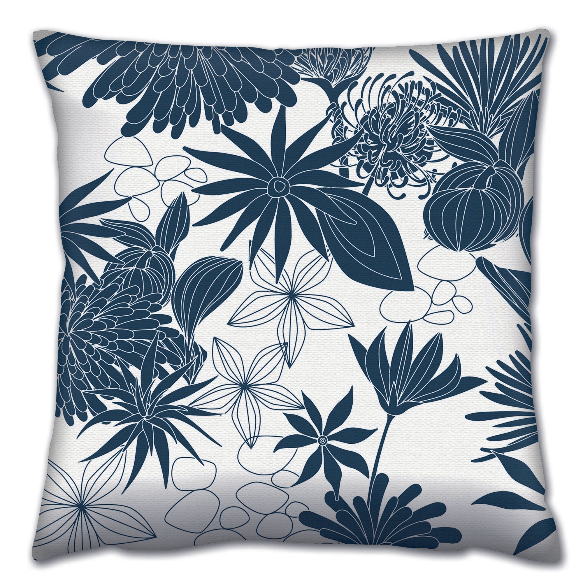 Almofada – 43 x 43 cm – Multicolorido – Algodão e poliéster