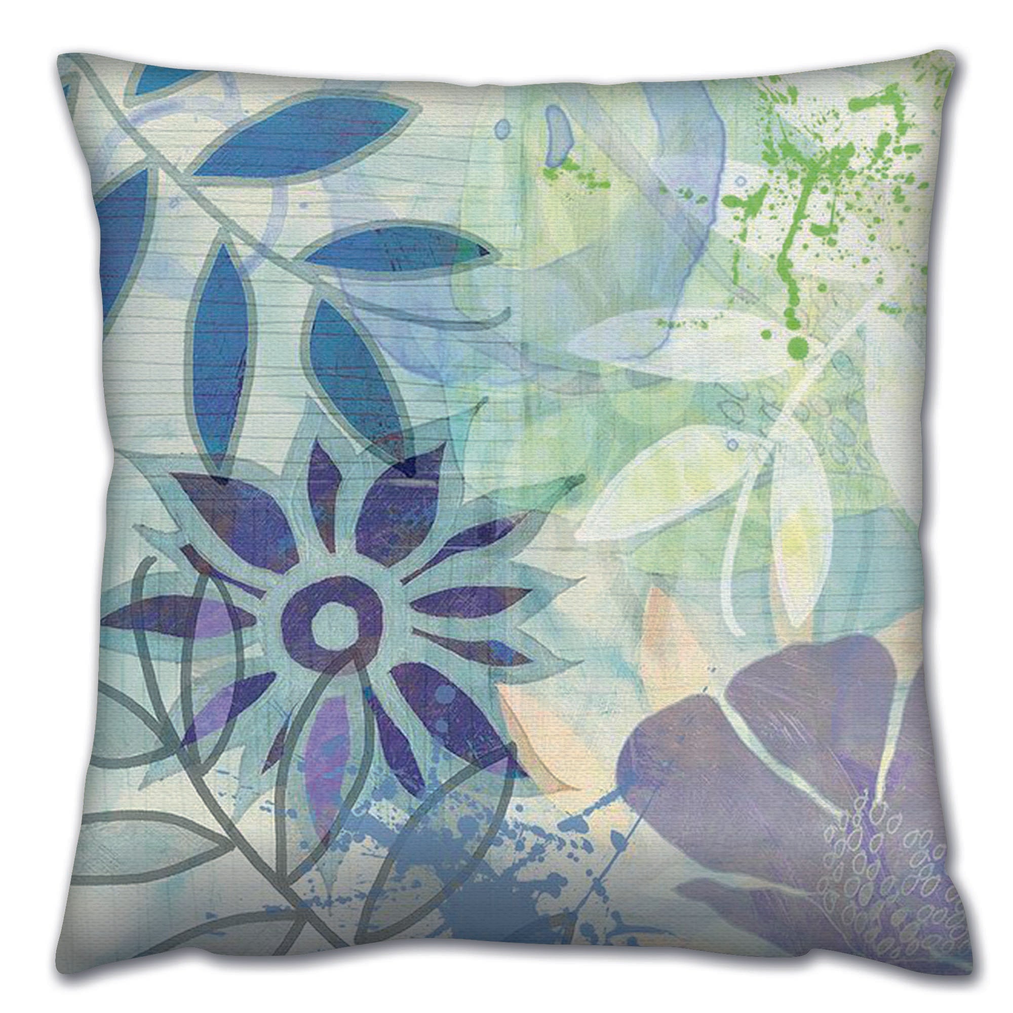 Almofada – 43 x 43 cm – Multicolorido – Algodão e Poliéster