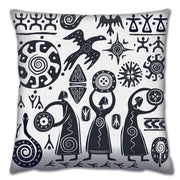 Almofada – 43 x 43 cm – Multicolorido – Algodão e Poliéster