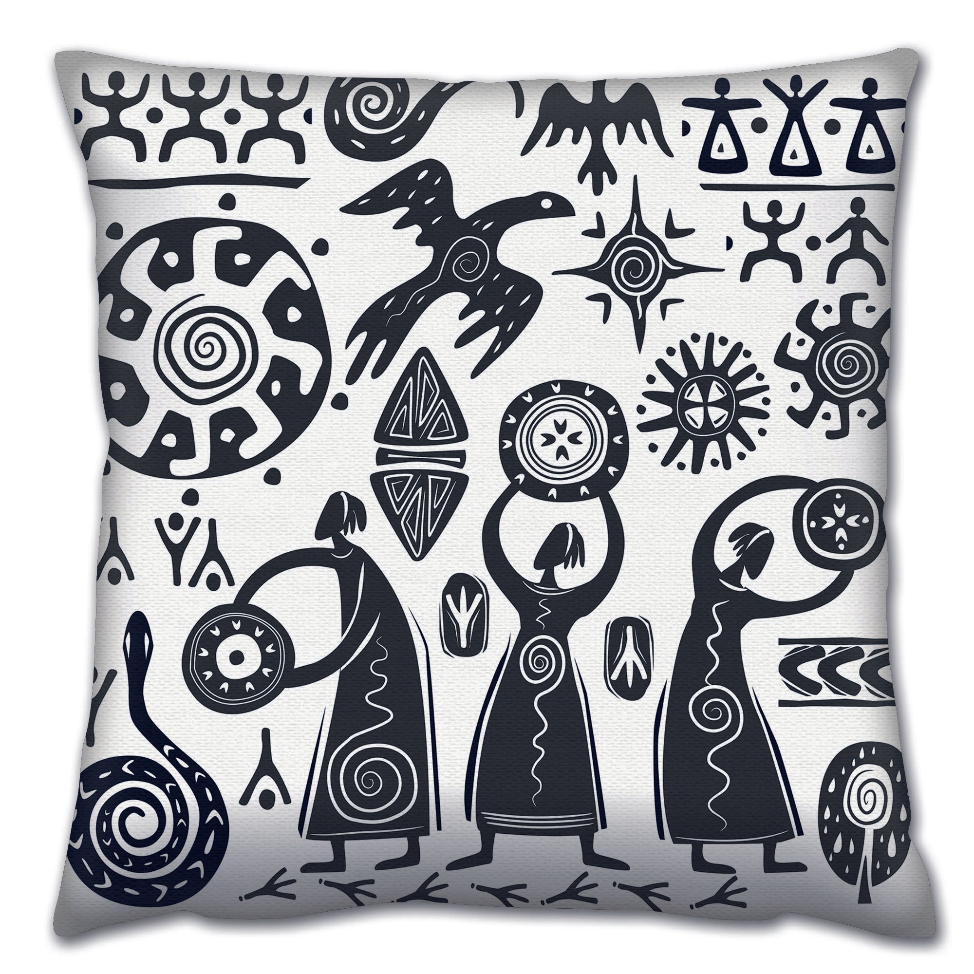 Almofada – 43 x 43 cm – Multicolorido – Algodão e Poliéster