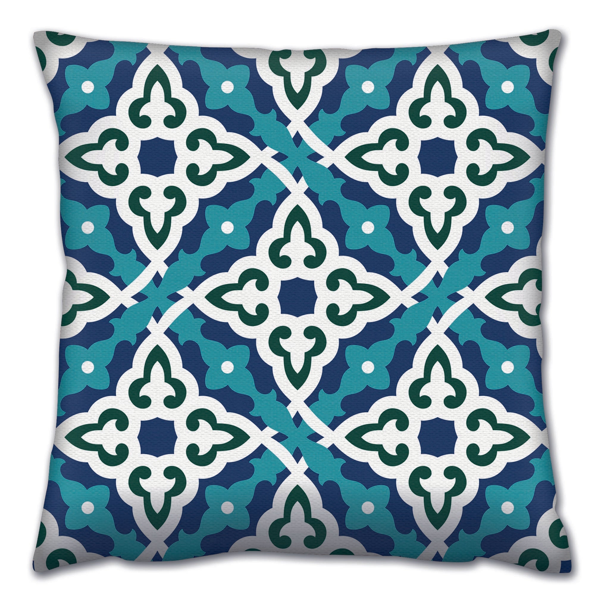 Almofada – 43 x 43 cm – Multicolorido – Algodão e Poliéster