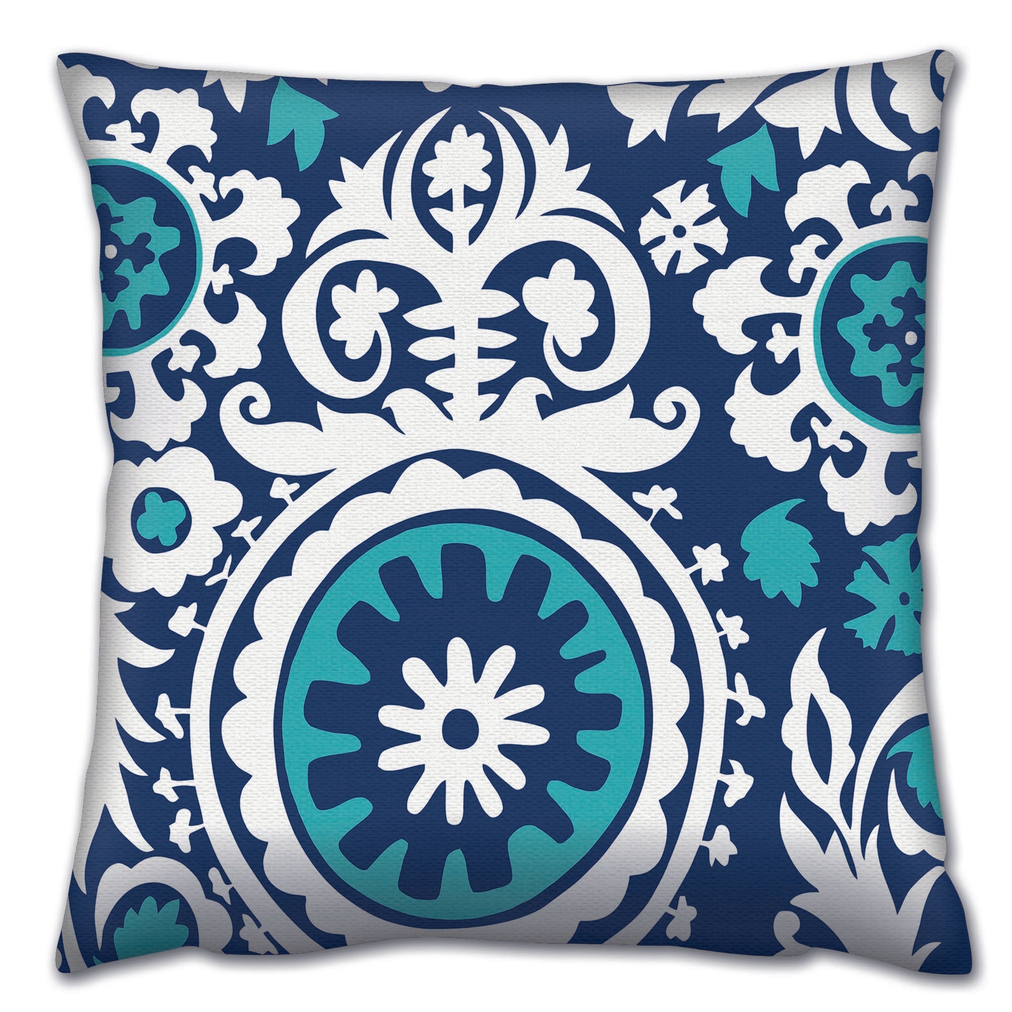 Almofada – 43 x 43 cm – Multicolorido – algodão e poliéster