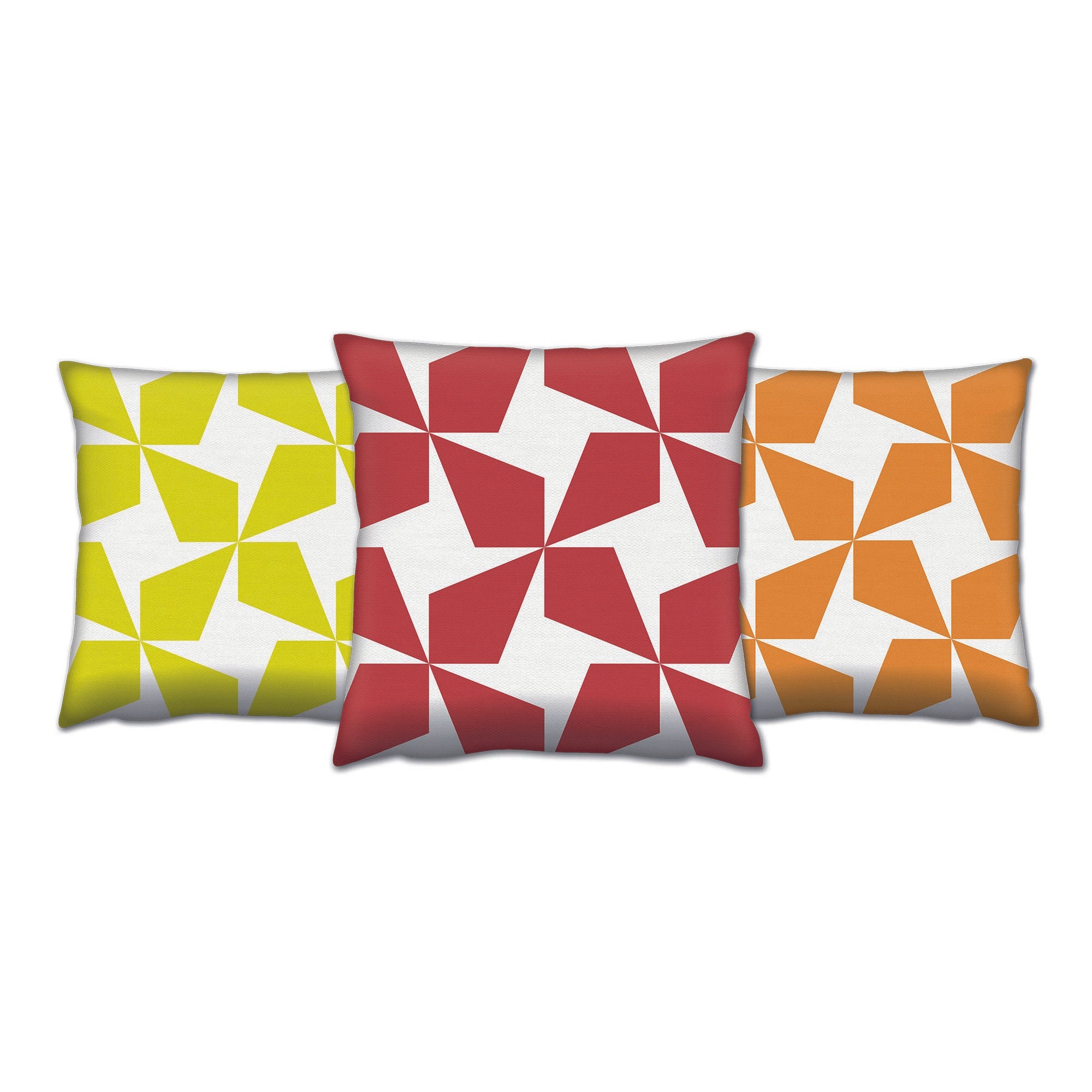 Conjunto de almofadas – 43 x 43 cm – Multicolorido – Algodão e poliéster