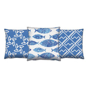 Conjunto de almofadas – 43 x 43 cm – Multicolorido – Algodão e poliéster
