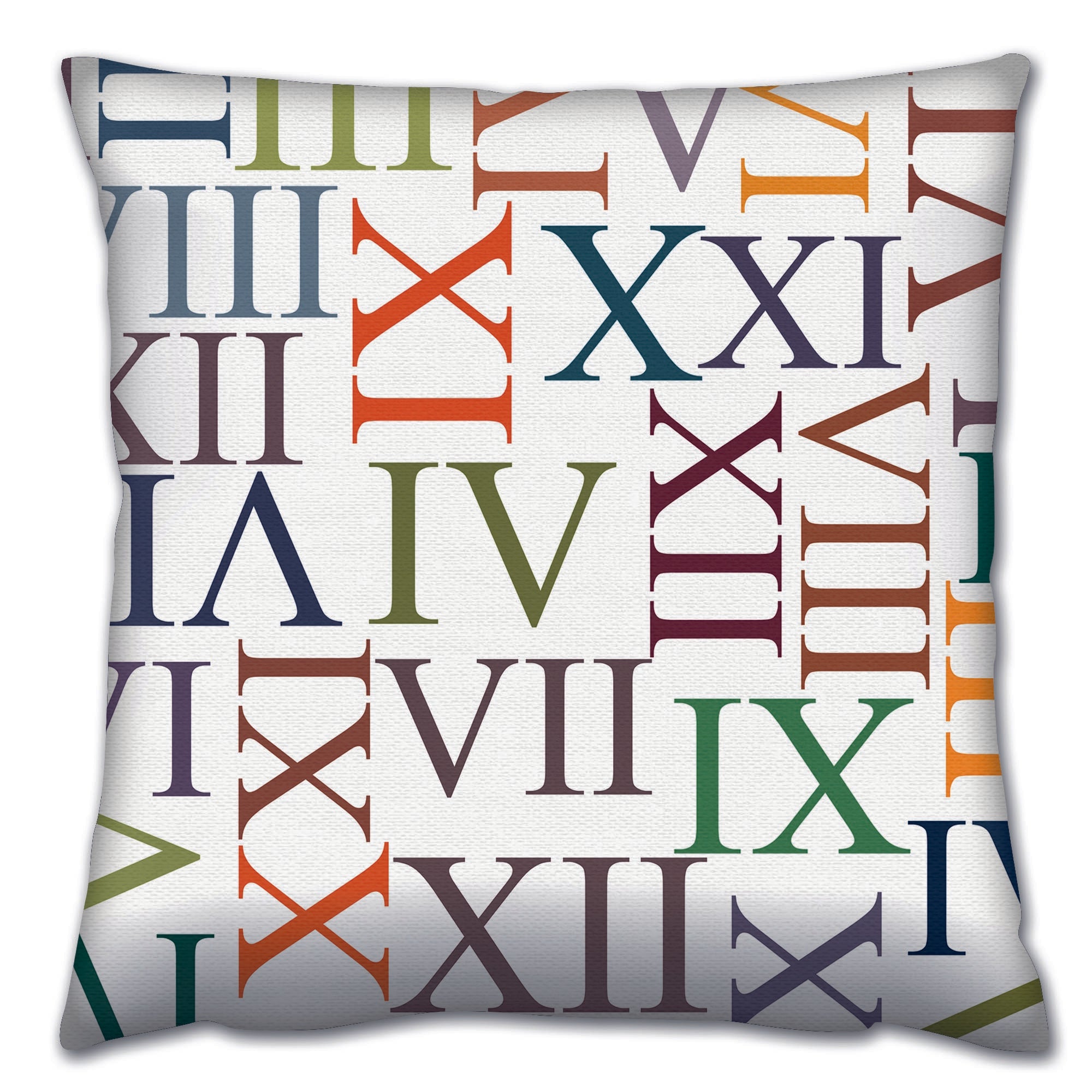 Almofada – 43 x 43 cm – Multicolorido – Algodão e Poliéster